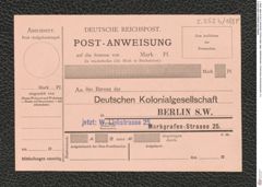 k.k. naturhistorisches Hofmuseum, Intendanzakten 1885-1896 (Hauer), Aktenzahl Z.253.b/1889, Seite 1